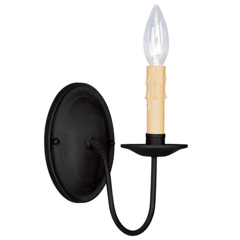 Heritage One Light Wall Sconce in Black (107|445104)