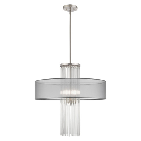 Alexis Four Light Pendant in Brushed Nickel (107|4280591)