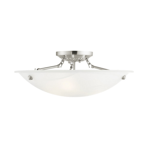 Oasis Three Light Ceiling Mount in Brushed Nickel (107|427491)