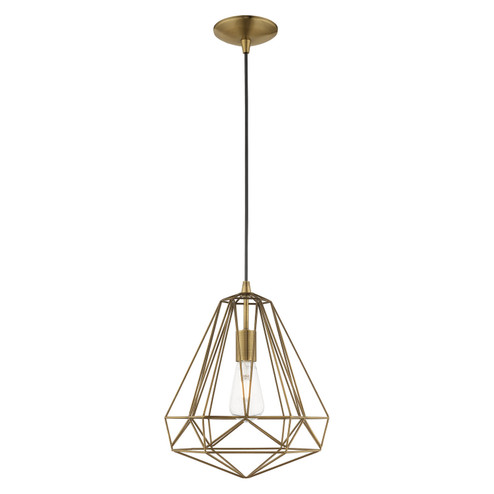 Knox One Light Mini Pendant in Antique Brass (107|4132401)