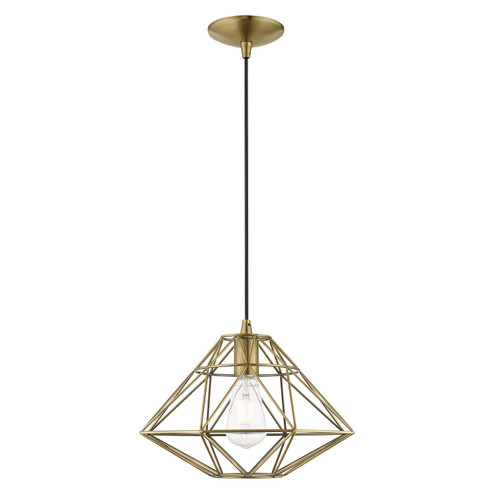 Knox One Light Mini Pendant in Antique Brass (107|4132301)