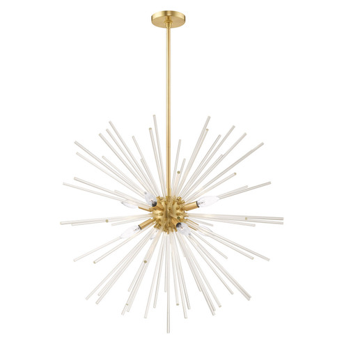 Utopia Eight Light Pendant in Satin Brass (107|4125812)