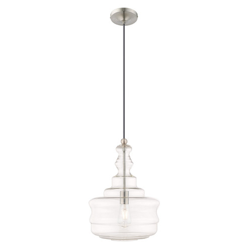Hand Blown Art Glass Mini Pendants One Light Mini Pendant in Brushed Nickel (107|4123991)