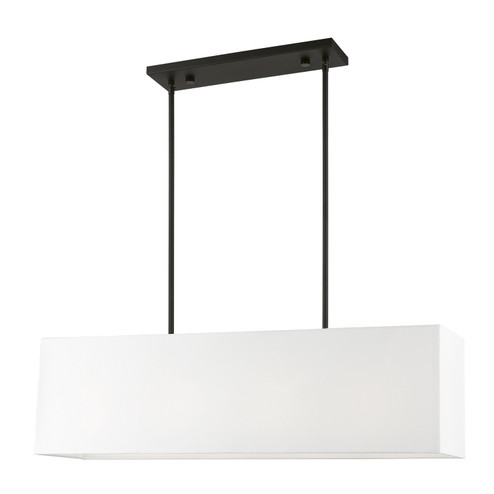 Summit Four Light Linear Chandelier in Black (107|4115504)