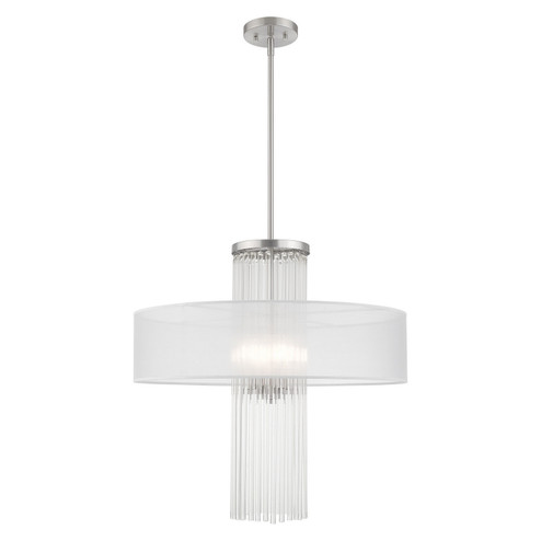 Alexis Four Light Pendant in Brushed Nickel (107|4114291)