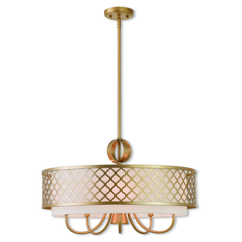 Arabesque Six Light Chandelier in Soft Gold (107|4110533)