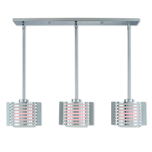 Hilliard Three Light Linear Chandelier in Polished Chrome (107|4103305)