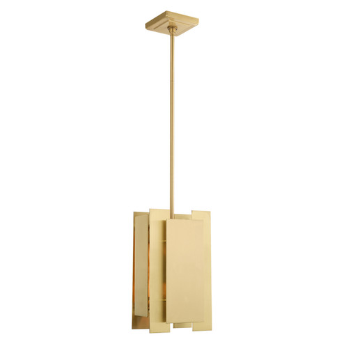 Varick One Light Mini Pendant in Satin Brass (107|4069112)