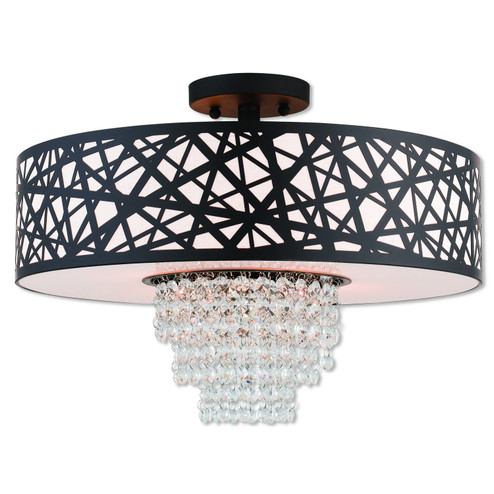 Allendale Four Light Ceiling Mount in Bronze (107|4066407)