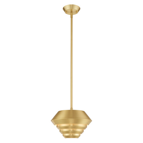 Amsterdam One Light Mini Pendant in Satin Brass (107|4040112)