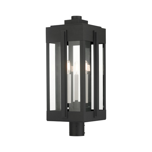 Lexington Three Light Outdoor Post Top Lantern in Black (107|2771704)