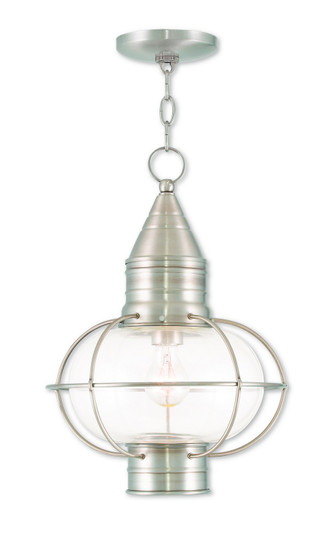 Newburyport One Light Outdoor Pendant in Brushed Nickel (107|2690691)