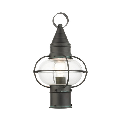 Newburyport One Light Outdoor Post Top Lantern in Charcoal (107|2690261)