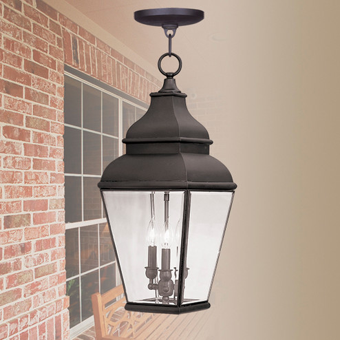 Exeter Three Light Outdoor Pendant in Bronze (107|259707)