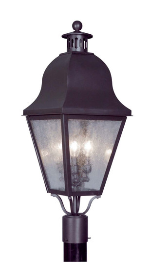 Amwell Three Light Post-Top Lanterm in Bronze (107|255607)