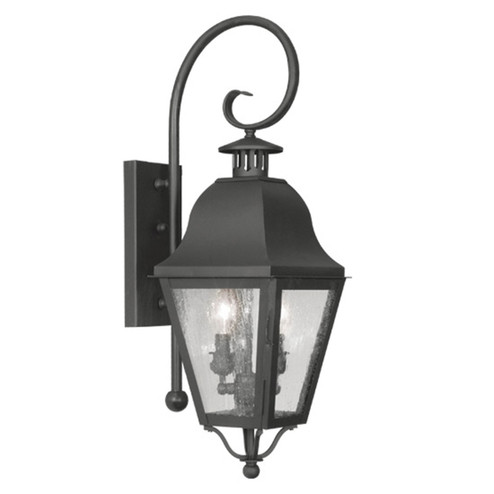 Amwell Two Light Outdoor Wall Lantern in Black (107|255104)