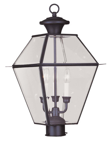 Westover Three Light Post-Top Lanterm in Bronze (107|238407)