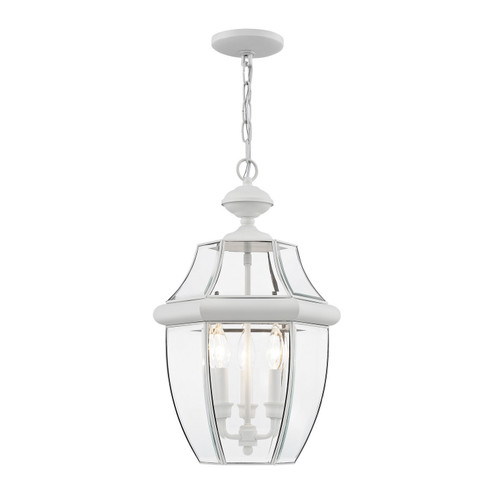 Monterey Three Light Outdoor Pendant in White (107|235503)