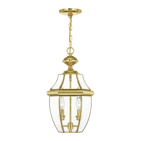 Monterey Two Light Outdoor Pendant in Polished Brass (107|225502)