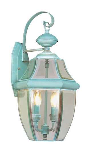 Monterey Two Light Outdoor Wall Lantern in Verdigris (107|225106)