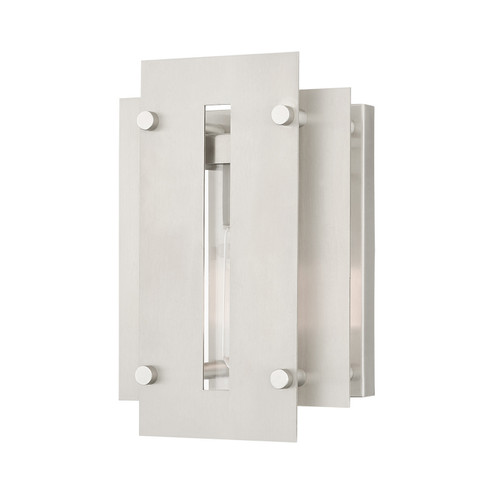 Utrecht One Light Outdoor Wall Lantern in Brushed Nickel (107|2177191)
