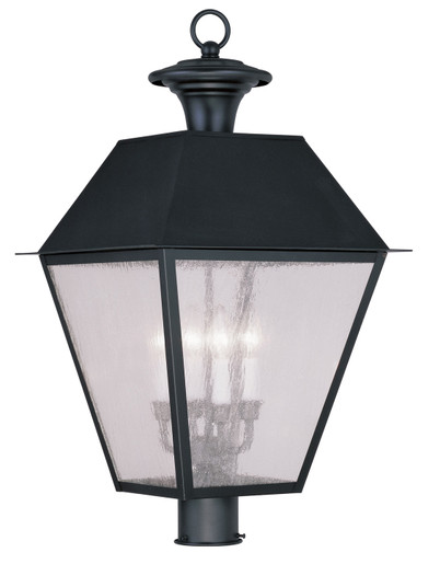 Mansfield Four Light Outdoor Post Lantern in Black (107|217304)