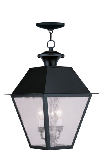 Mansfield Three Light Outdoor Pendant in Black (107|217004)