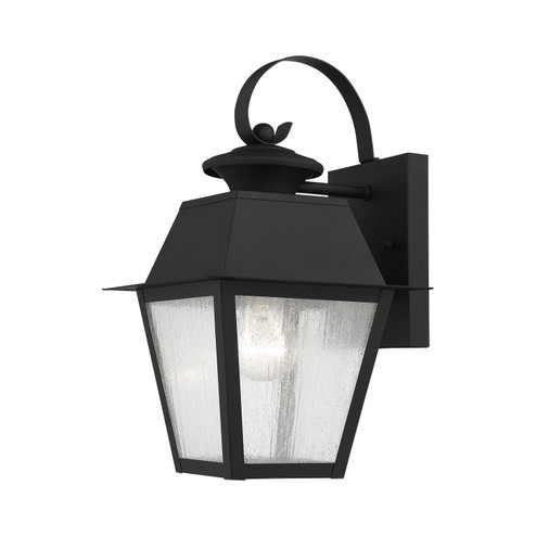 Mansfield One Light Outdoor Wall Lantern in Black (107|216204)