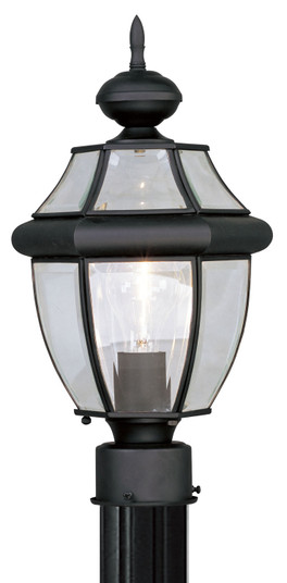 Monterey One Light Outdoor Post-Top Lanterm in Black (107|215304)
