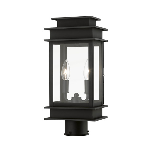 Princeton Two Light Outdoor Post Top Lantern in Black (107|201504)
