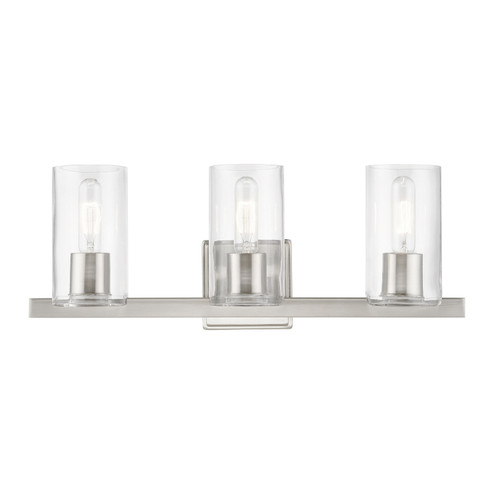 Clarion Three Light Vanity Sconce in Brushed Nickel (107|1803391)