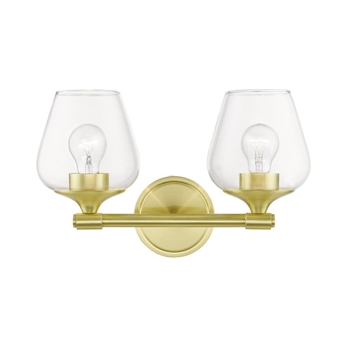 Willow Two Light Vanity Sconce in Satin Brass (107|1747212)