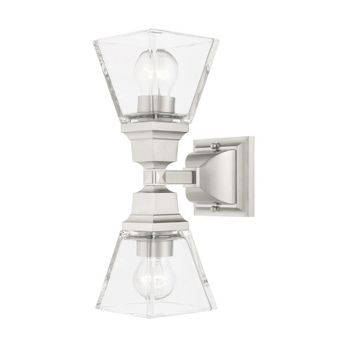 Mission Two Light Wall Sconce in Brushed Nickel (107|1717891)