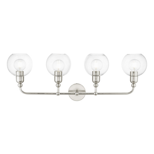 Downtown Four Light Vanity Sconce in Brushed Nickel (107|1697591)