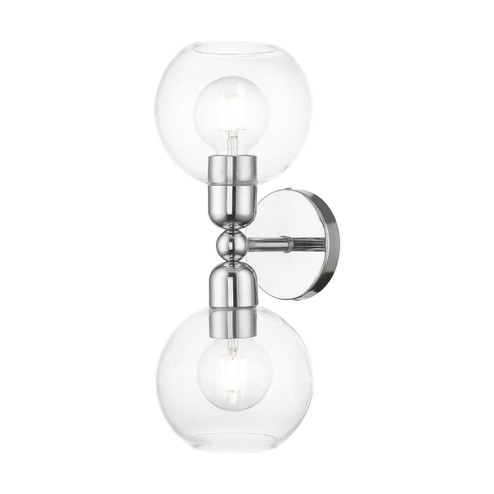 Downtown Two Light Vanity Sconce in Polished Chrome (107|1697205)