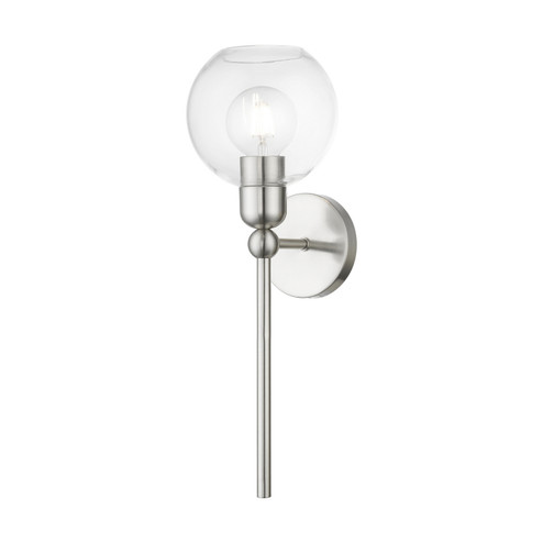 Downtown One Light Wall Sconce in Brushed Nickel (107|1697191)