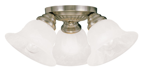 Edgemont Three Light Ceiling Mount in Antique Brass (107|152901)