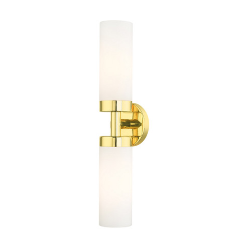 Aero Two Light Vanity in Polished Brass (107|1507202)