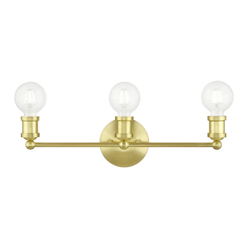 Lansdale Three Light Vanity Sconce in Satin Brass (107|1442312)