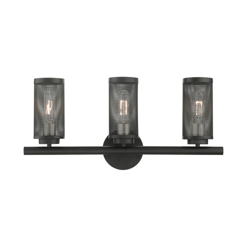 Industro Three Light Vanity in Black w/ Brushed Nickels (107|1412304)