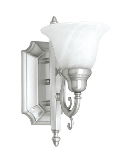 French Regency One Light Bath Vanity in Brushed Nickel (107|128191)