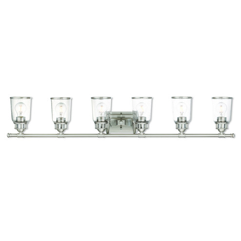 Lawrenceville Six Light Bath Vanity in Brushed Nickel (107|1051691)