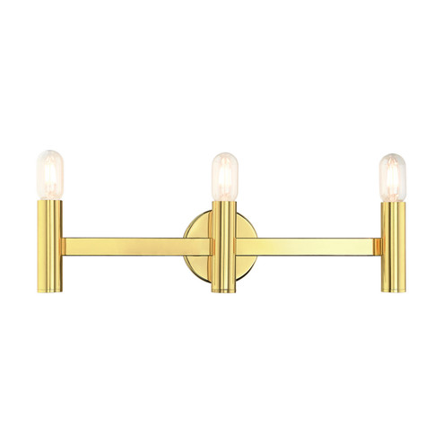 Copenhagen Three Light Vanity in Polished Brass (107|1034302)