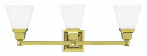 Mission Three Light Bath Vanity in Polished Brass (107|103302)