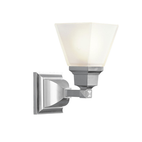 Mission One Light Wall Sconce in Brushed Nickel (107|103191)