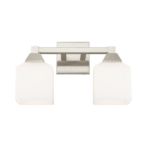 Aragon Two Light Bath Vanity in Brushed Nickel (107|1028291)