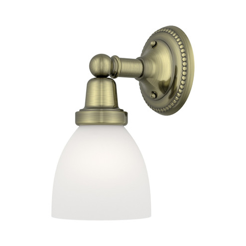 Classic One Light Bath Vanity in Antique Brass (107|102101)