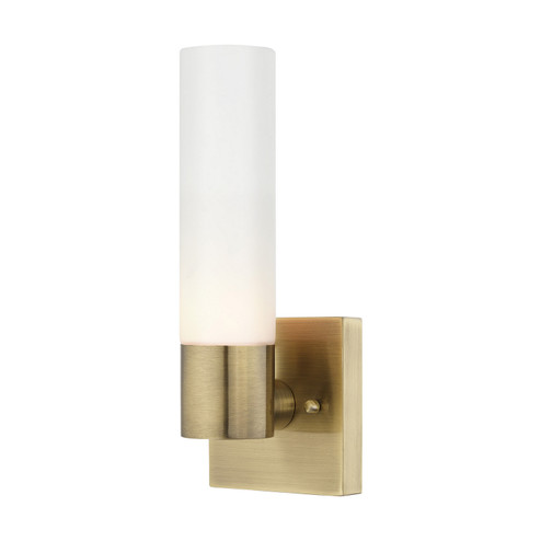 Aero One Light Wall Sconce in Antique Brass (107|1010101)