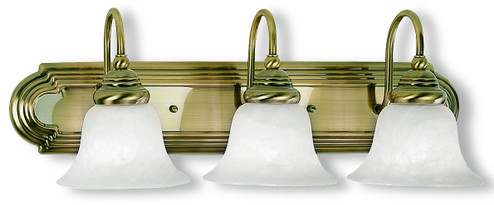 Belmont Three Light Bath Vanity in Antique Brass (107|100301)