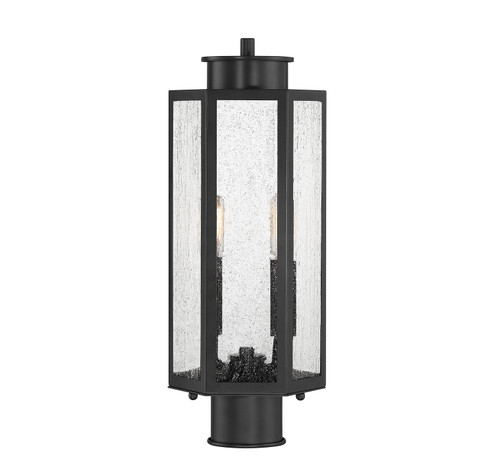 Hawthorne Two Light Outdoor Post Lantern in Black (159|V6L55104BK)